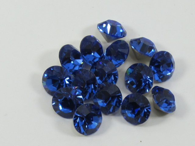 ss34 (7.06-7.2mm) 18pcs. SAPPHIRE POINTED BACK European Rhinestones